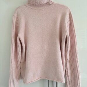 J. Jill Chenille Sweater, Light Raspberry ice cream, fluffy and soft, size Lp